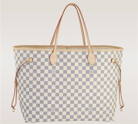 white and blue lv bag|louis vuitton white checkered bag.